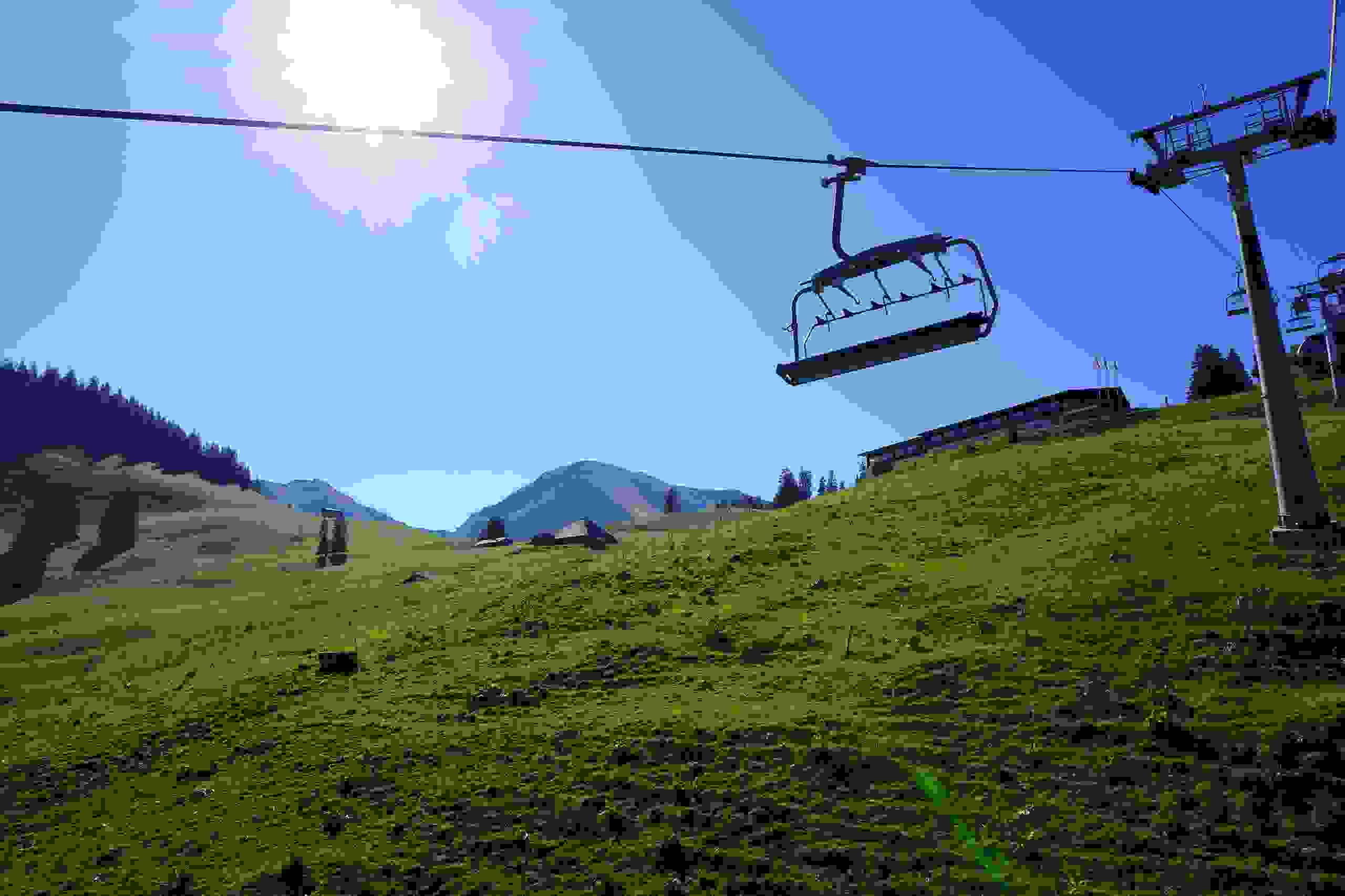 Sommer Sesselbahn und Berghotel